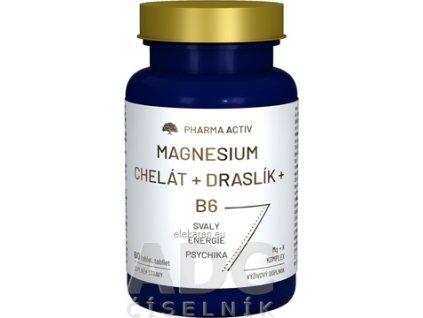 Pharma Activ MAGNESIUM Chelát + DRASLÍK + B6 - 1x60 ks