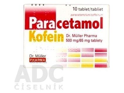 Paracetamol Kofein Dr. Müller Pharma 500 mg/65 mg - 1x10 ks