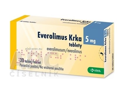 Everolimus Krka 5 mg - 1x30 ks