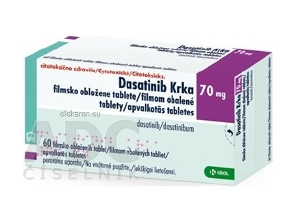 DASATINIB KRKA 70MG TBL FLM 60X70MG