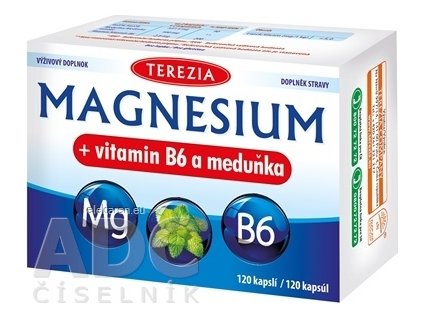 TEREZIA MAGNESIUM + vitamin B6 a meduňka - 1x120 ks