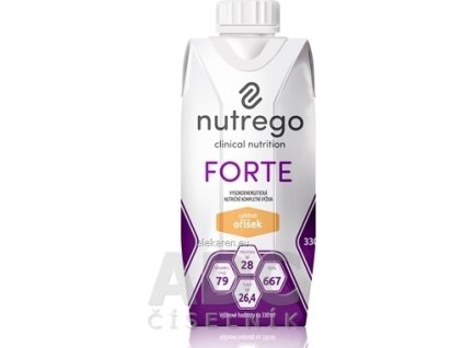 Nutrego FORTE s príchuťou oriešok - 1x330 ml
