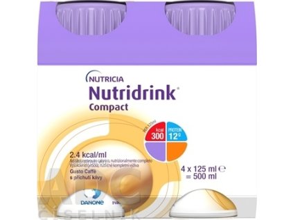 Nutridrink Compact - s kávovou príchuťou (inov.2025) 4x125 ml (500 ml)