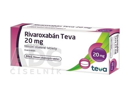 Rivaroxabán Teva 20 mg - 28x1 ks