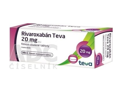 Rivaroxabán Teva 20 mg - 98x1 ks