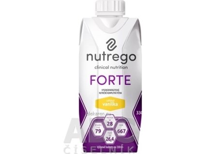 Nutrego FORTE s príchuťou vanilka - 1x330 ml