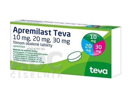 Apremilast Teva 10 mg, 20 mg, 30 mg - 1x27 ks