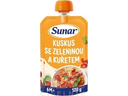 Sunar príkrm KUSKUS SO ZELENINOU A KURACÍM MÄSOM - 1x120 g
