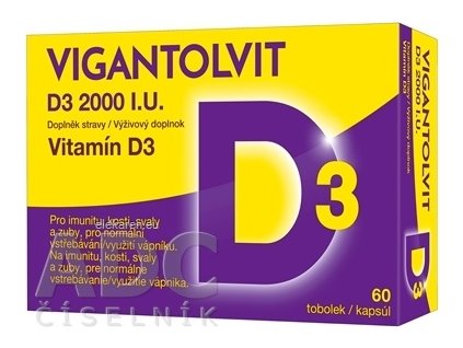VIGANTOLVIT D3 2000 IU - 1x60 ks