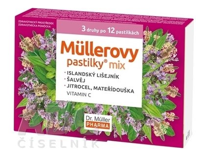 DM MULLER PASTILKY MIX S VIT. C 36K