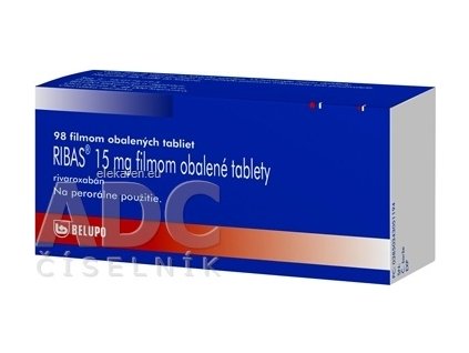 RIBAS 15MG TBL FLM 98