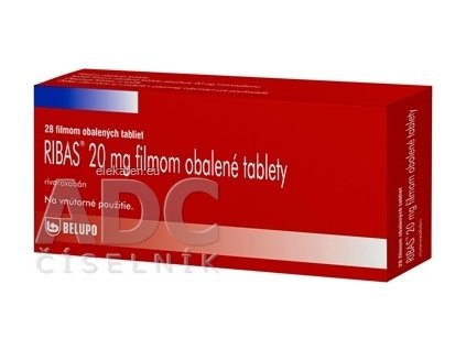 RIBAS 20MG TBL FLM 28
