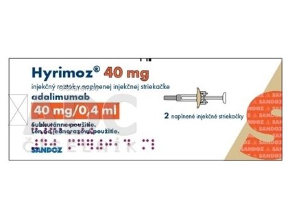 HYRIMOZ 40MG SOL INJ STRIEK. 2X0,4M