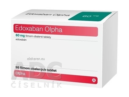 Edoxaban Olpha 60 mg - 1x98 ks