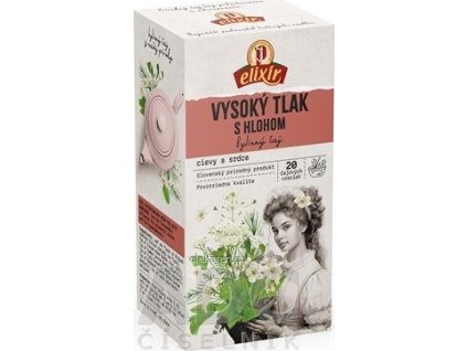 AGROKARPATY VYSOKÝ TLAK s hlohom - bylinný čaj, čistý prírodný produkt, 20x2 g (40 g)