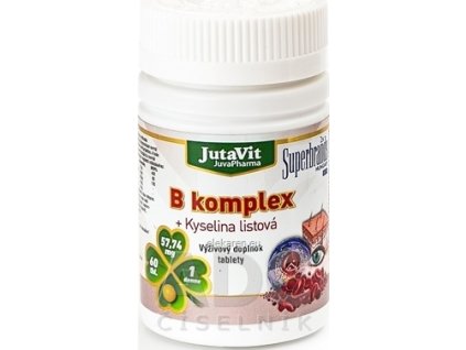JutaVit B-komplex + kyselina listová - 1x60 ks