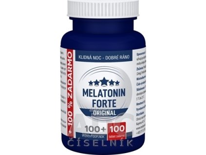 MELATONÍN FORTE ORIGINAL - Clinical - tbl 100+100 zdarma (200 ks)