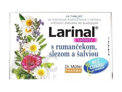 Dr. Müller LARINAL s rumančekom, slezom a šalviou - 1x16 ks