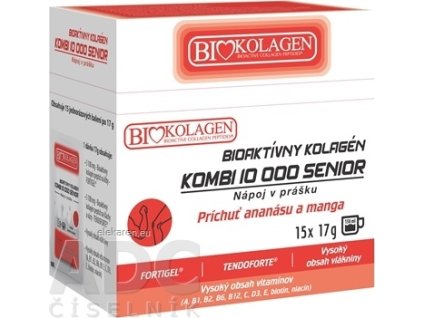 asp BIOAKTÍVNY KOLAGEN KOMBI 10 000 SENIOR - nápoj v prášku, vrecúška 15x17 g (255 g)