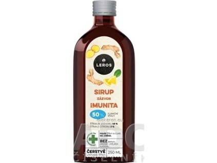 LEROS SIRUP ZÁZVOR IMUNITA - 1x250 ml
