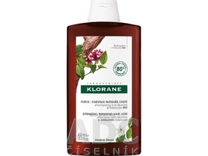 KLORANE SHAMPOOING À LA QUININE & EDELWEISS BIO - 1x400 ml