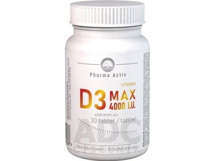Pharma Activ Vitamin D3 MAX 4000 I.U. - 1x30 ks
