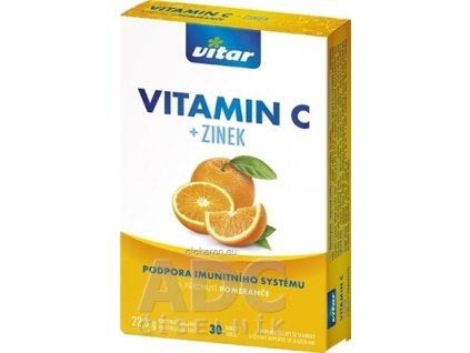 VITAR VITAMÍN C + ZINOK - 1x30 ks