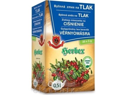HERBEX Bylinná zmes na TLAK - záparové vrecúška 20x3 g (60 g)