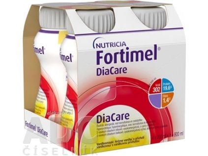 Fortimel DiaCare - s vanilkovou príchuťou 4x200 ml (800 ml)