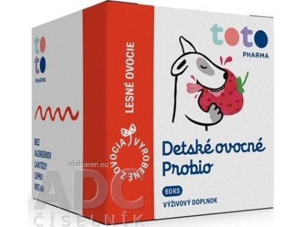 TOTO Detské ovocné Probio - 1x60 ks