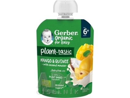Gerber Organic Kapsička Mango, dula, kokos - 1x80 g