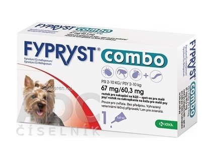 FYPRYST combo 67 mg/60,3 mg PSY 2-10 KG - 67 ml