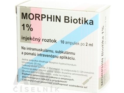 MORPHINE BBP 10 mg/ml (Biotika) - 10x2 ml