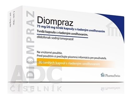 DIOMPRAZ 75 mg/20 mg tvrdé kapsuly - 1x30 ks