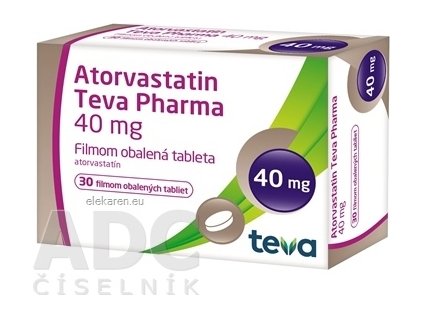 Atorvastatin Teva Pharma 40 mg - 1x30 ks