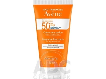 AVENE KRÉM bez parfumácie SPF50+ INVISIBLE FINISH - 1x50 ml