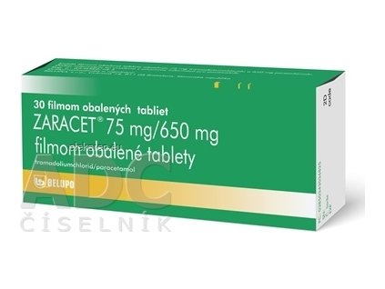 ZARACET 75 mg/650 mg - 1x30 ks