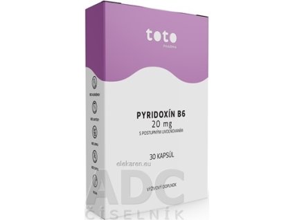 TOTO PYRIDOXÍN B6 20 mg - 1x30 ks