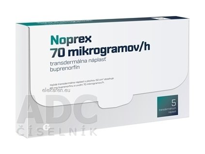 Noprex 70 mikrogramov/h transdermálna náplasť - 1x5 ks