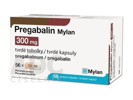 Pregabalin Viatris 300 mg tvrdé kapsuly (Mylan) - 1x56 ks