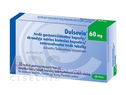 Dulsevia 60 mg tvrdé gastrorezistentné kapsuly - 1x30 ks
