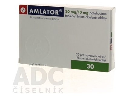 Amlator 20 mg/10 mg filmom obalené tablety - 1x30 ks