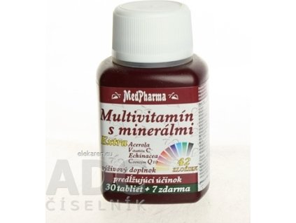 MedPharma MULTIVITAMIN S MINERÁL. EXTRA 42 ZLOŽIEK - tbl 30+7 zadarmo (37 ks)