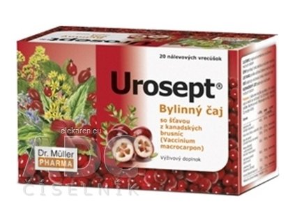 Dr. Müller UROSEPT čaj - bylinný čaj 20x2 g (40 g)