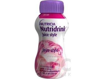 Nutridrink Juice Style - s jahodovou príchuťou (inov.2021) 4x200 ml (800 ml)