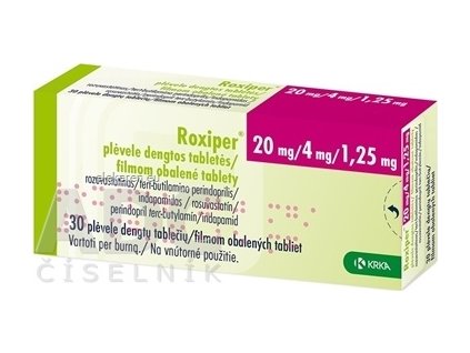 Roxiper 20 mg/4 mg/1,25 mg filmom obalené tablety - 1x30 ks