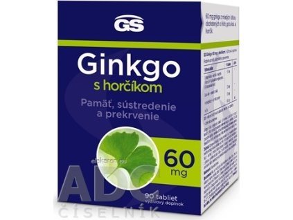 GS Ginkgo 60 mg s horčíkom - 1x90 ks