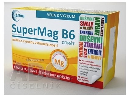 Astina SuperMag B6 CITRÁT - 1x60 ks