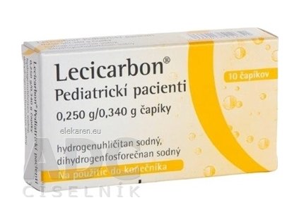 Lecicarbon Pediatrickí pacienti - 1x10 ks