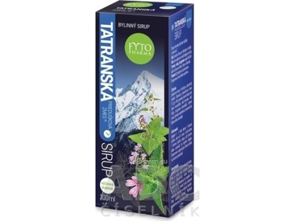 FYTO Tatranská priedušková zmes SIRUP - 1x100 ml